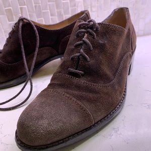 Joan&David Brown Suede Darivka Oxford size six